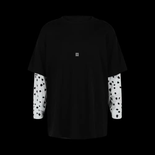Givenchy 4G Layered Long-Sleeve T-Shirt 'Black/White'