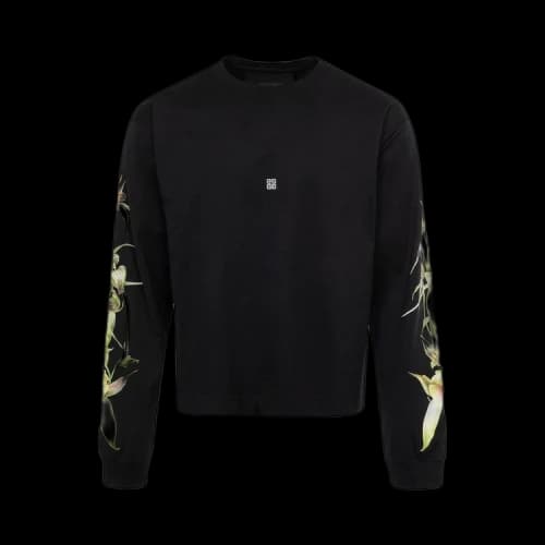 Givenchy Boxy Fit Long-Sleeve T-Shirt 'Black'