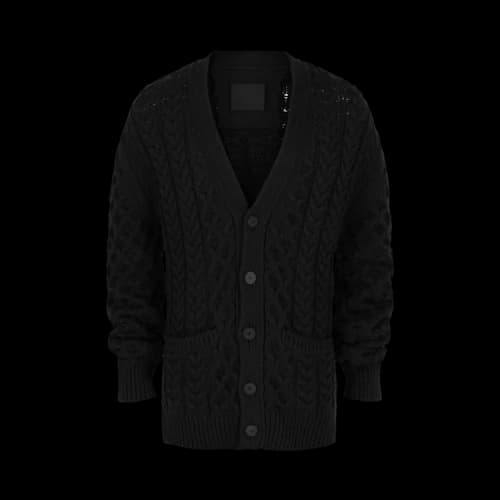 Givenchy Cable Knit Cardigan 'Black'
