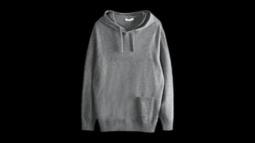 Givenchy Front Side Pocket Hoodie Grey Mix