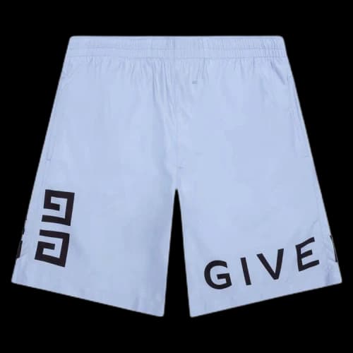 Givenchy 4G Long Swim Shorts 'Baby Blue'