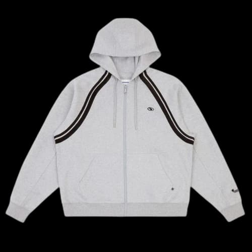 Ader Error Zip Hoodie 'Grey'