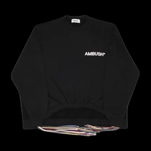 Ambush Multicord Crewneck Sweatshirt 'Black'