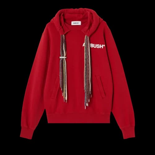 Ambush Multicord Hooded Sweatshirt 'Red/White'