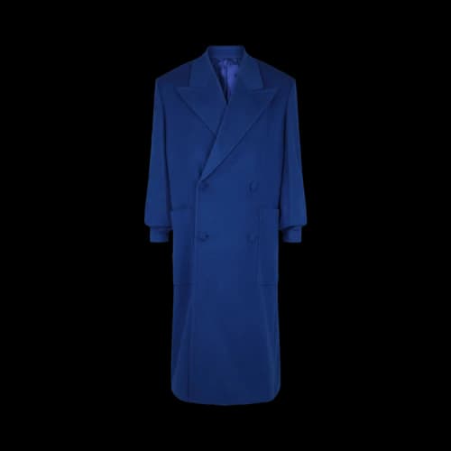 Givenchy Oversized Wool Blend Long Coat 'Royal Blue'