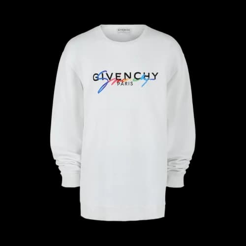 Givenchy Logo Embroidered Sweatshirt 'White'