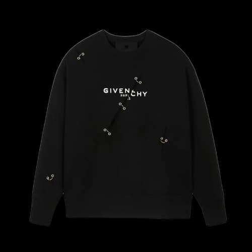 Givenchy Metal Details Oversized Sweatshirt Black