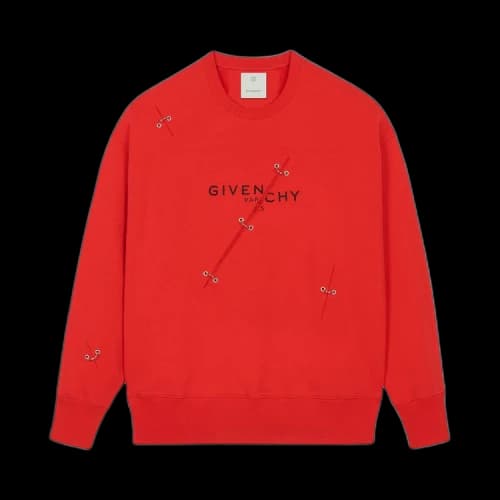 Givenchy Trompe Loeil Ring Sweater 'Red'