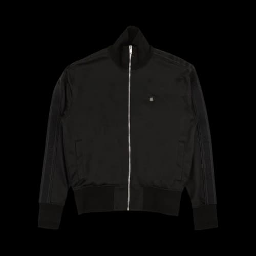 Givenchy Logo Stripe Zip Up Track Jacket 'Black'