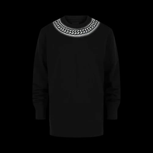 Givenchy Embossed Chain Graphic Sweatshirt 'Black'