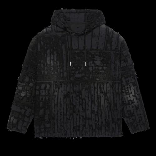 Givenchy Destroyed Oversized Hoodie 'Black'