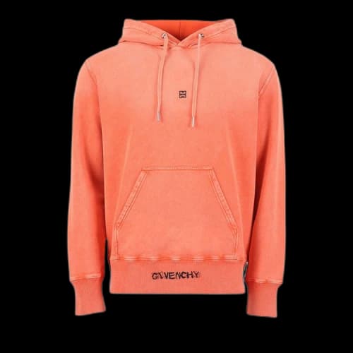 Givenchy Classic Fit Patch Hoodie 'Bright Orange'