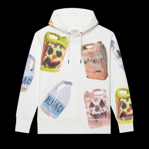 Givenchy Oversized Fit Printed Hoodie 'Rtd/Greige'