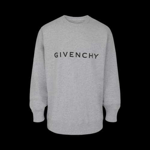 Givenchy Slim-Fit Print Logo Sweatshirt 'Light Grey'