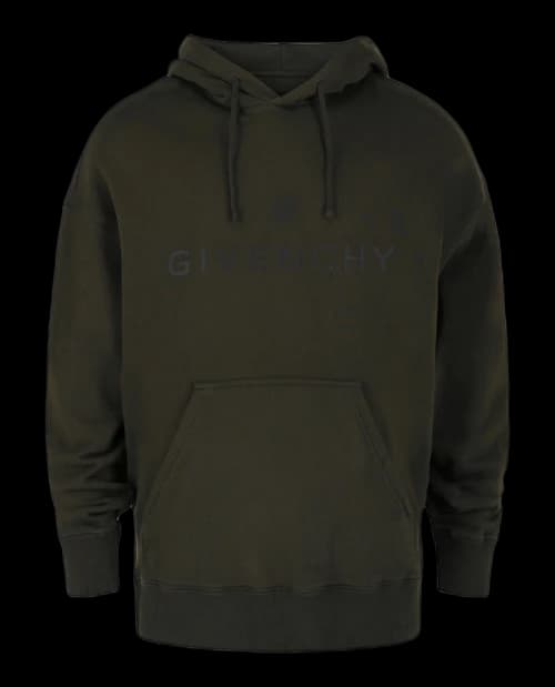 Givenchy Fitted Logo Hoodie Military Green
