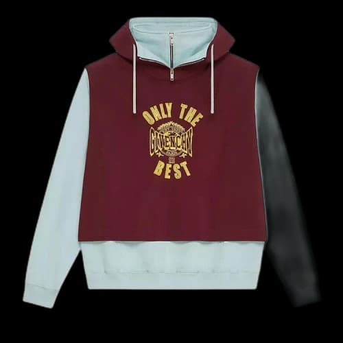 Givenchy Double Layered Hoodie 'Aubergine Grey'