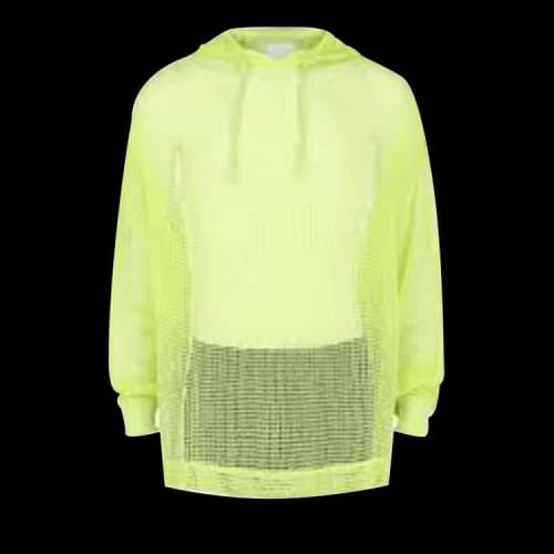 Givenchy Hooded Mesh Long-Sleeve T-Shirt 'Fluo Yellow'