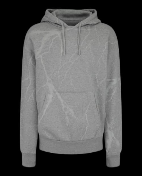 Givenchy Lightning Bolt Hoodie Light Grey Melange