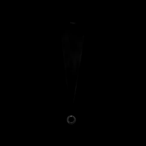 Ambush Carved Stones Charm Necklace 'Black/Silver'