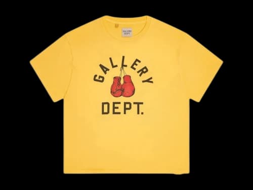 Gallery Dept. Boxing Merch T-shirt Gold Yellow