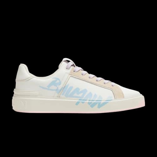 Balmain B-Court 'Printed - White Light Blue' (Women's)
