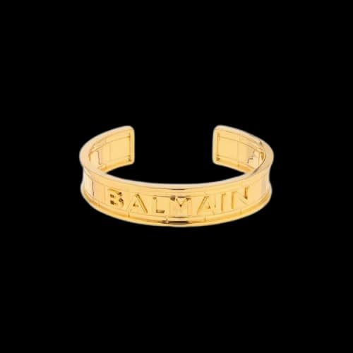 Balmain Tubular Bracelet 'Or Clair'
