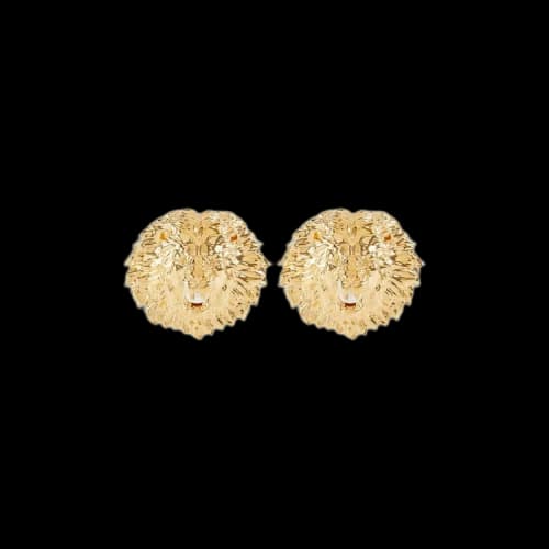 Balmain Lion Earrings 'Or Clair'