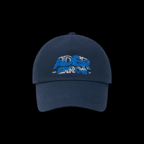 ADER error Minimalist Animal Rrint Hat Navy