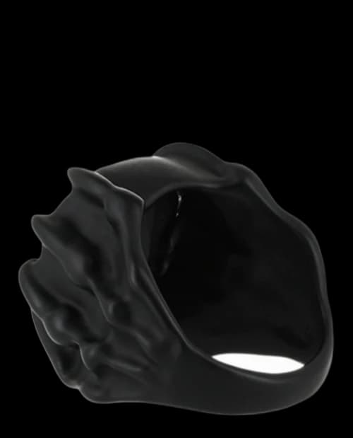 Givenchy Black Givenchy G Skull Ring Black