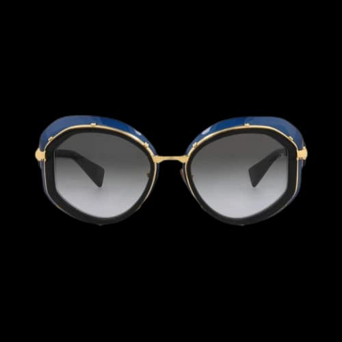 Balmain Round Sunglasses 'Blue/Grey'