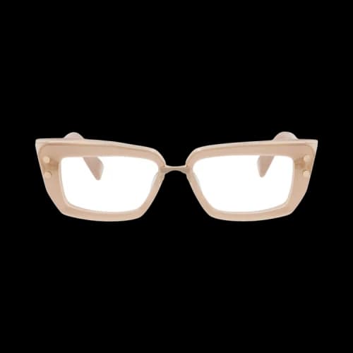 Balmain Cat Eye Frame Acetate Optical Frames 'Nude/Transparent'