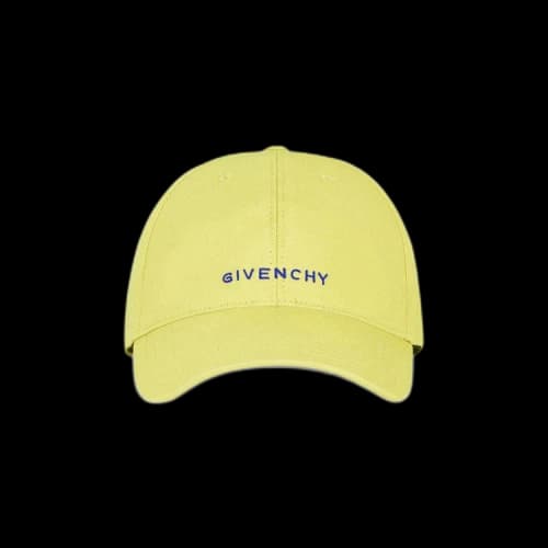 Givenchy Curved Cap With Embroidered Logo 'Acid Yellow'