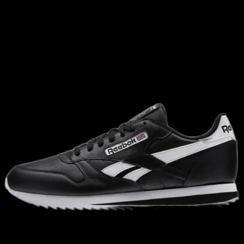 Reebok Classic Leather Ripple Low BP Running Shoes Black