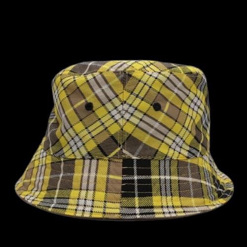 Burberry Womens Vintage Check Reversible Bucket Hat Yellow
