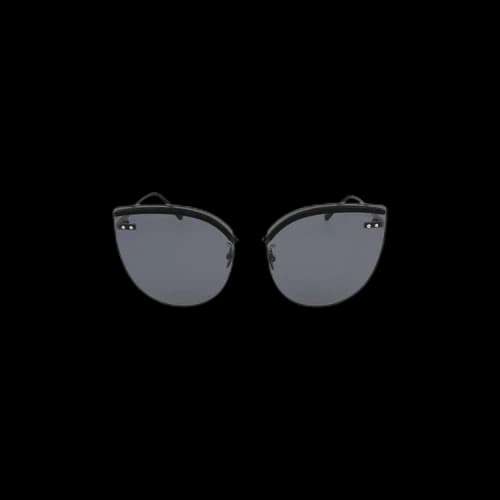 Bottega Veneta Cat Eye Frame Metal Sunglasses 'Black'