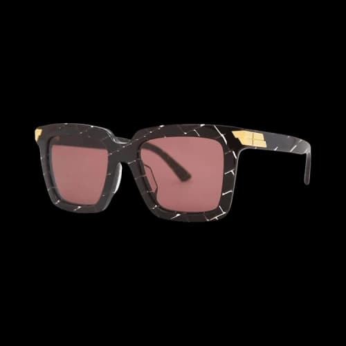Bottega Veneta Square Sunglasses 'Burgundy/Pink'