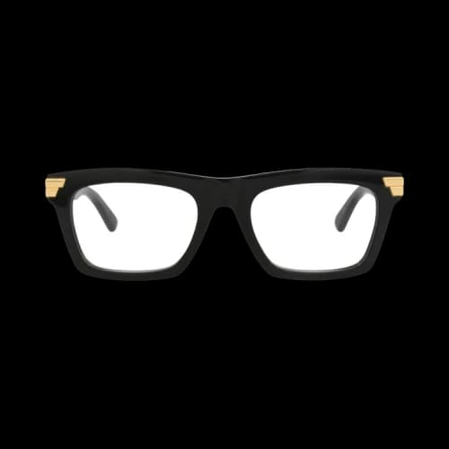 Bottega Veneta Square-Frame Acetate Optical Frames 'Black Transparent'