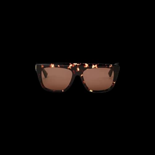 Bottega Veneta Thick Frame Tinted Sunglasses 'Brown/White'