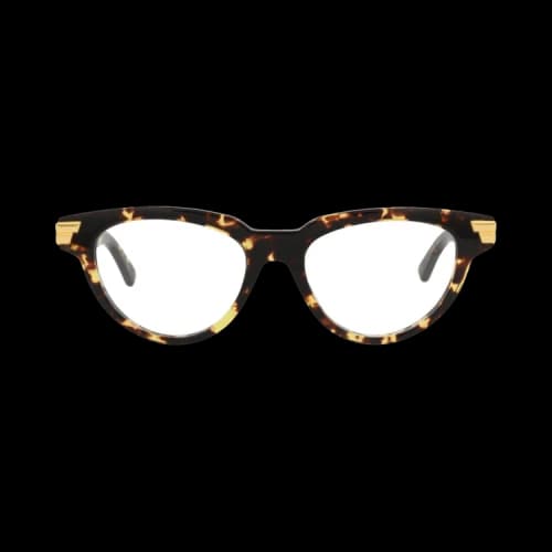 Bottega Veneta Cat Eye-Frame Acetate Optical Frames Havana Havana Transparent (BV1106O-30011030-002)