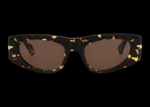 Bottega Veneta Round-Frame Acetate Sunglasses Havana/Brown (BV1144S-30013135-002-20355)