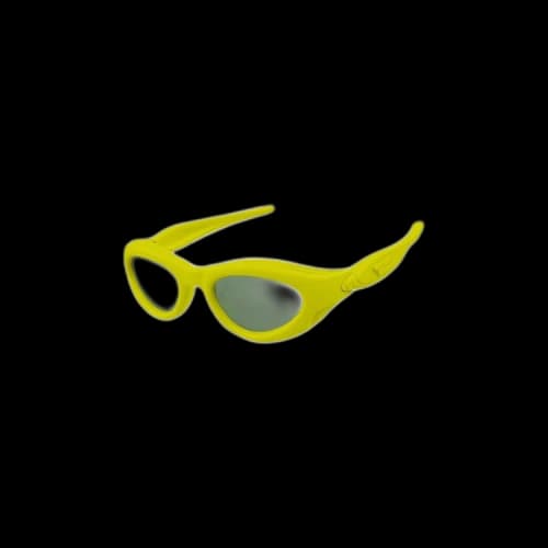Bottega Veneta Rubber Effect Sunglasses 'Green'
