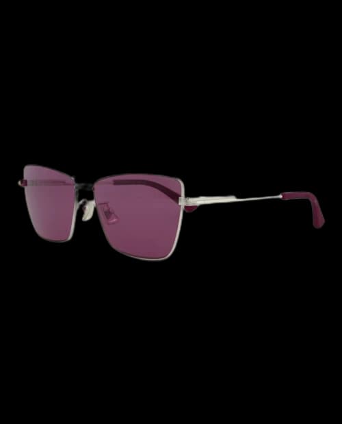 Bottega Veneta Square Sunglasses Silver/Silver/Violet (BV1195S-30013684-003)