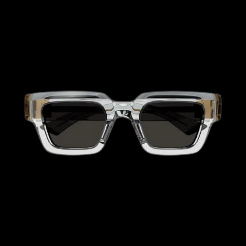 Bottega Veneta Tri-Fold Square Sunglasses 'White'