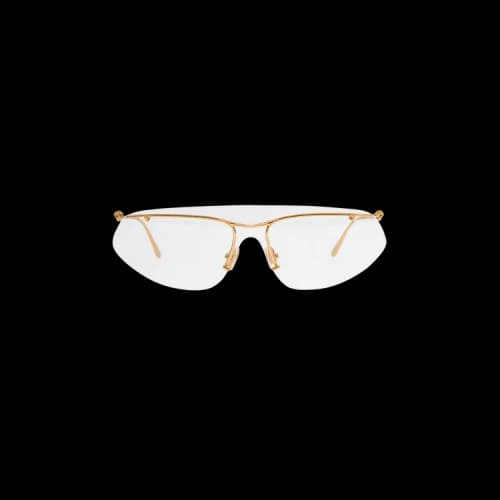 Bottega Veneta Geometrical Directional Glasses 'Gold/Gold/Transparent'