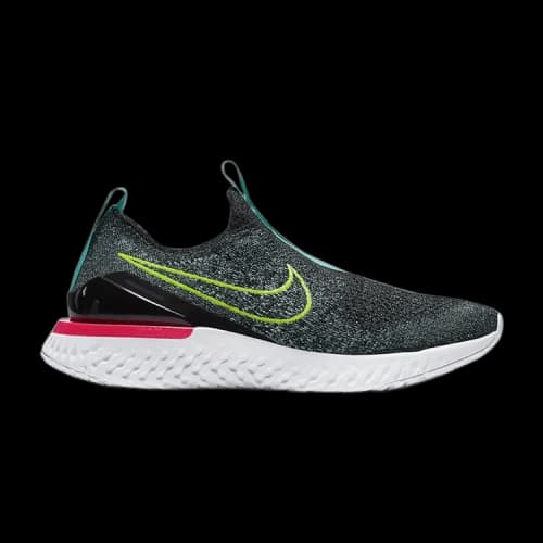(GS) Nike Epic Phantom React Flyknit 'Black Hyper Jade'