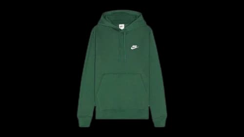 Nike Sportswear Club Fleece Pullover Hoodie Dark Green/White