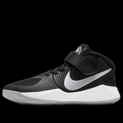 (GS) Nike Team Hustle D 9 FlyEase 'Black Grey White'