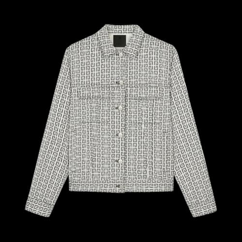 Givenchy 4G Jacquard Denim Effect Jacket 'Black/White'