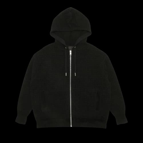 Givenchy 4G Knitted Zipped Hoodie 'Black'