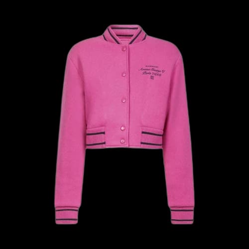 Givenchy Cropped Bomber Varsity 'Pink/Black'